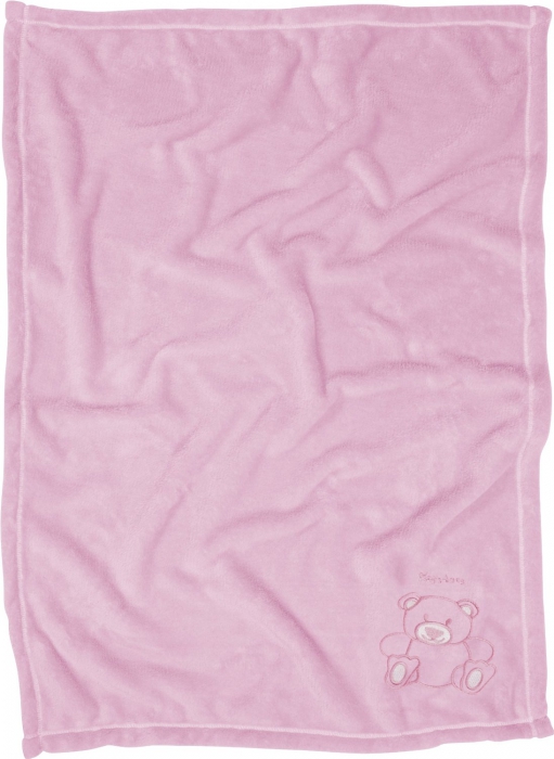 Babydecke "Kuschelbär" rosa