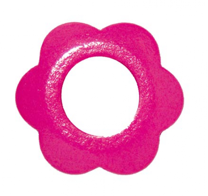 Motivperle Blume pink