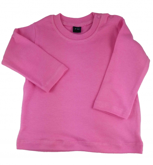 Baby-T-Shirt langarm in pink