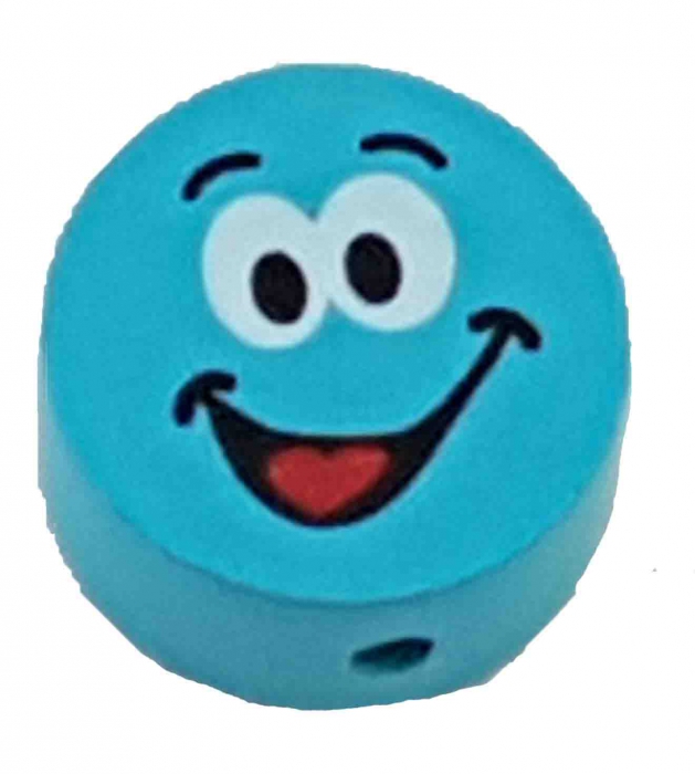 Motivperle Smiley Boy in mint